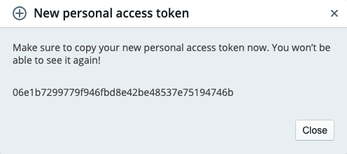 Personal Access Token