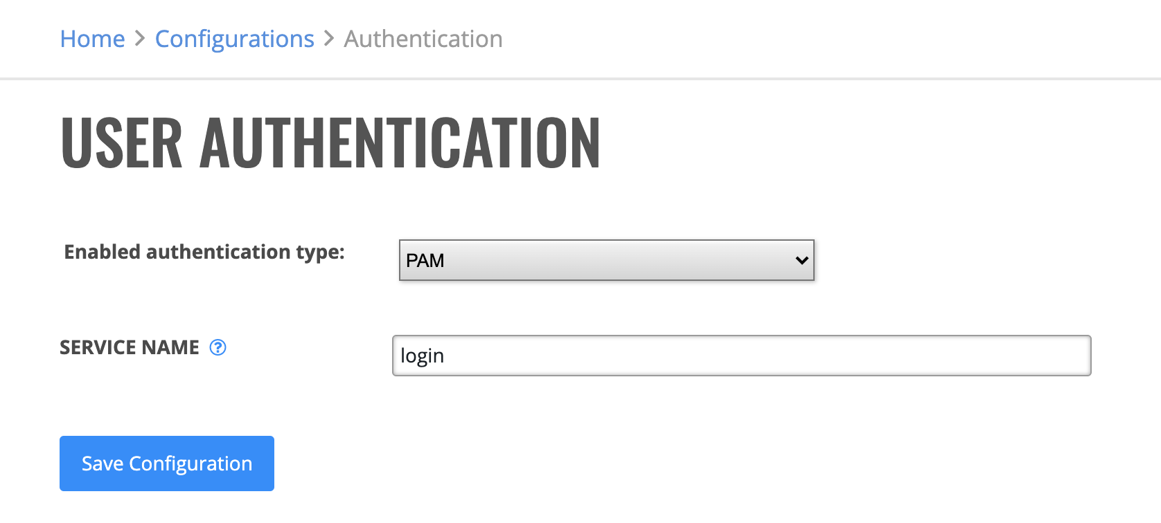 PAM Configuration
