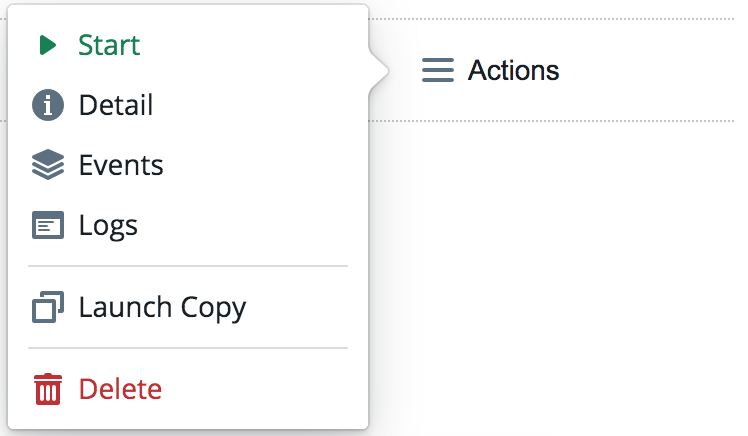 Stop cluster dialog