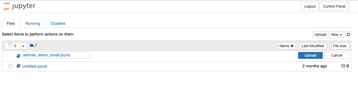 Adding existing Jupyter notebook